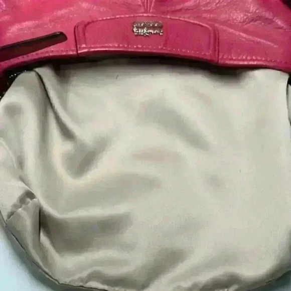 Coach Ashley Crossbody Swingpack Leather Raspberry Pink Shoulder Bag - Picture 10 of 13